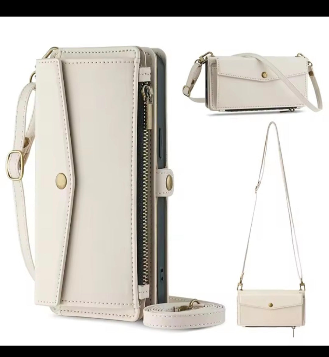Flip Leather Crossbody Phone Case for Samsung Galaxy S10 / S20 / S21 / S22 / S23 / S24 Series