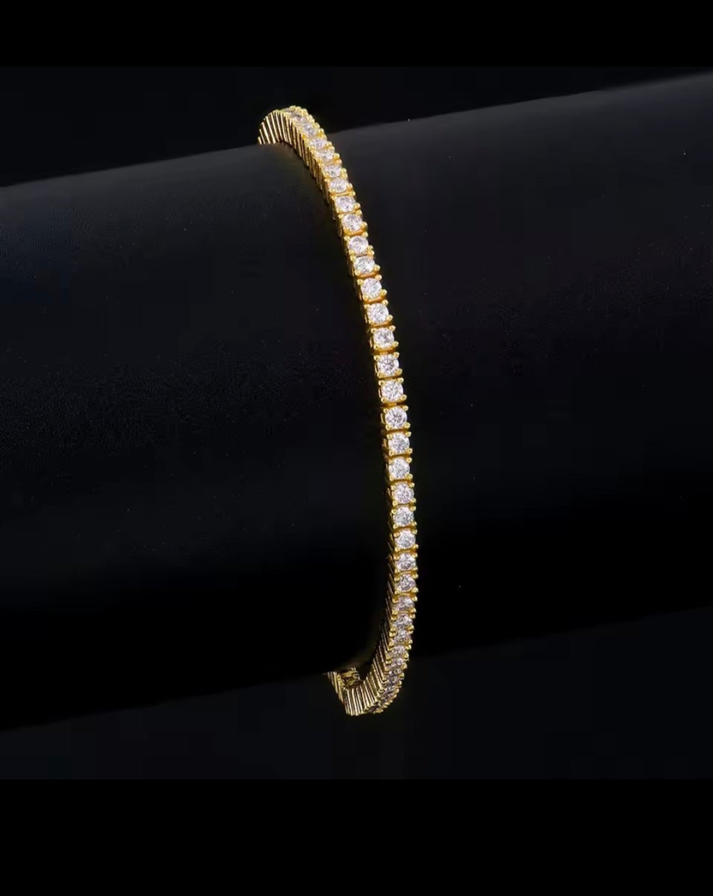 S925 Sterling Silver Zirconia Tennis Bell Bracelet for Women – 4mm Fashion Engagement & Wedding Charm Jewelry