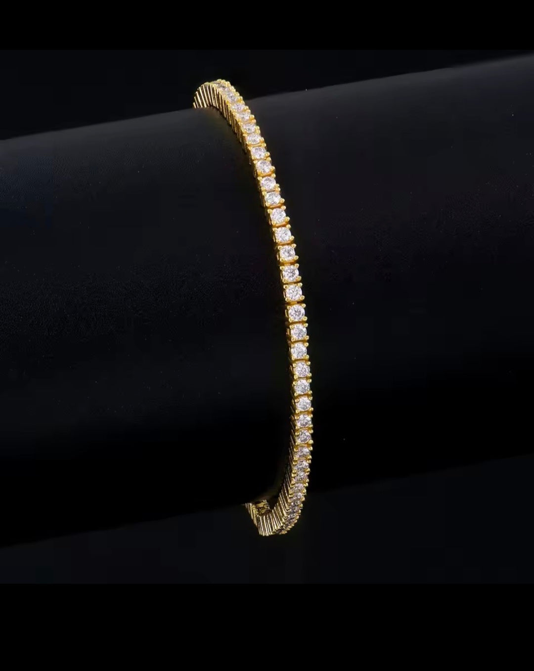S925 Sterling Silver Zirconia Tennis Bell Bracelet for Women – 4mm Fashion Engagement & Wedding Charm Jewelry