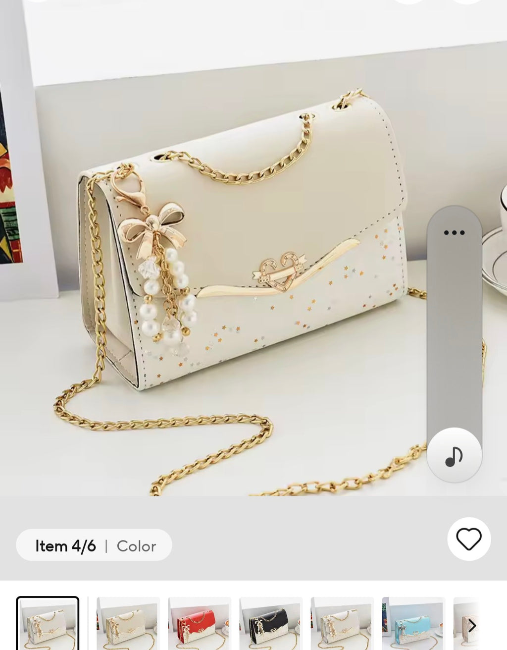 Women's Korean-Inspired Fashion High-End Shoulder Bag – Sequin Chain Handbag with Bow Pendant
