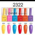 CANNI 6PCS 9ml HEMA & TPO-Free Jelly Pink Nude Gel Polish Set – Semi-Permanent UV/LED Soak-Off Nail Gel