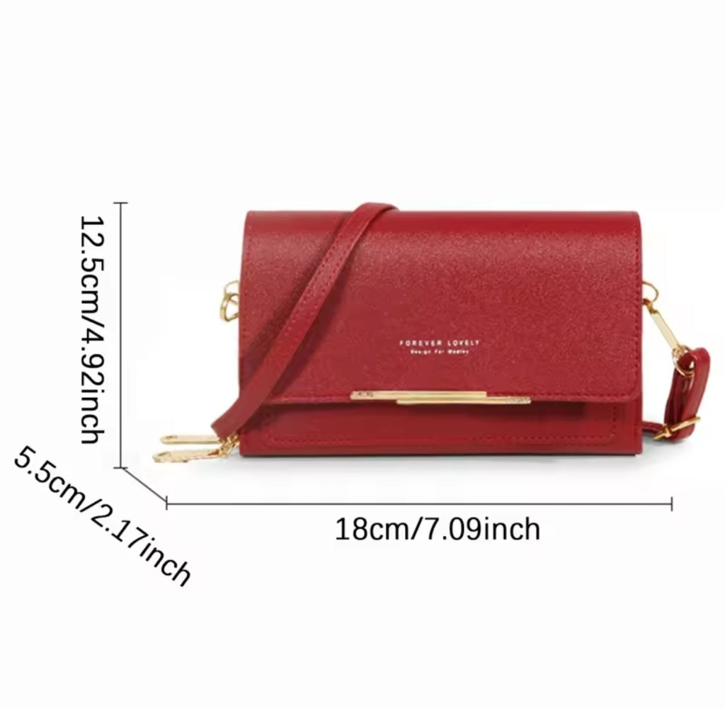 Women’s Korean Style Large Capacity Wallet Handbag – Multi-Card Casual Shoulder Mobile Phone Bag