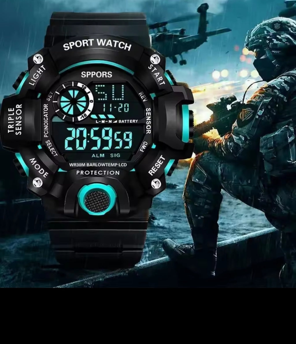 Fashion Men’s Sports Electronic Wristwatch