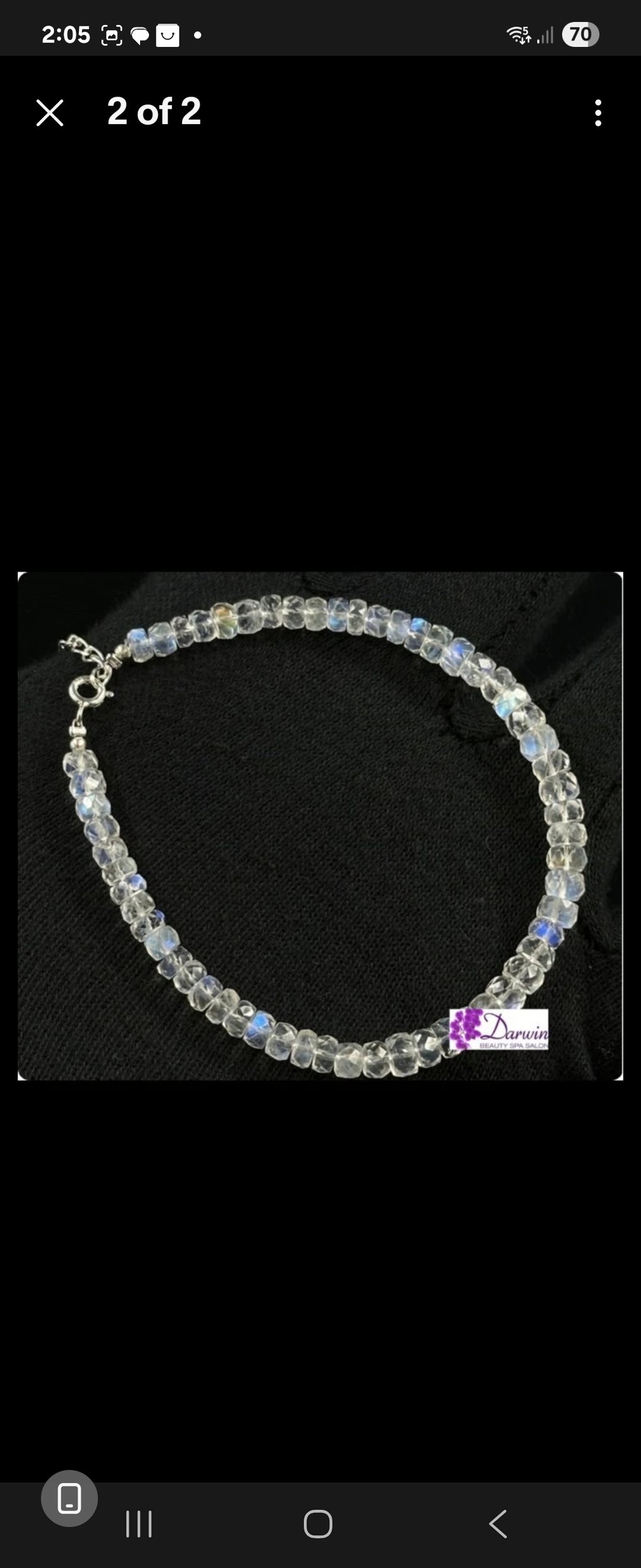 Rainbow Moonstone Beads Bracelet