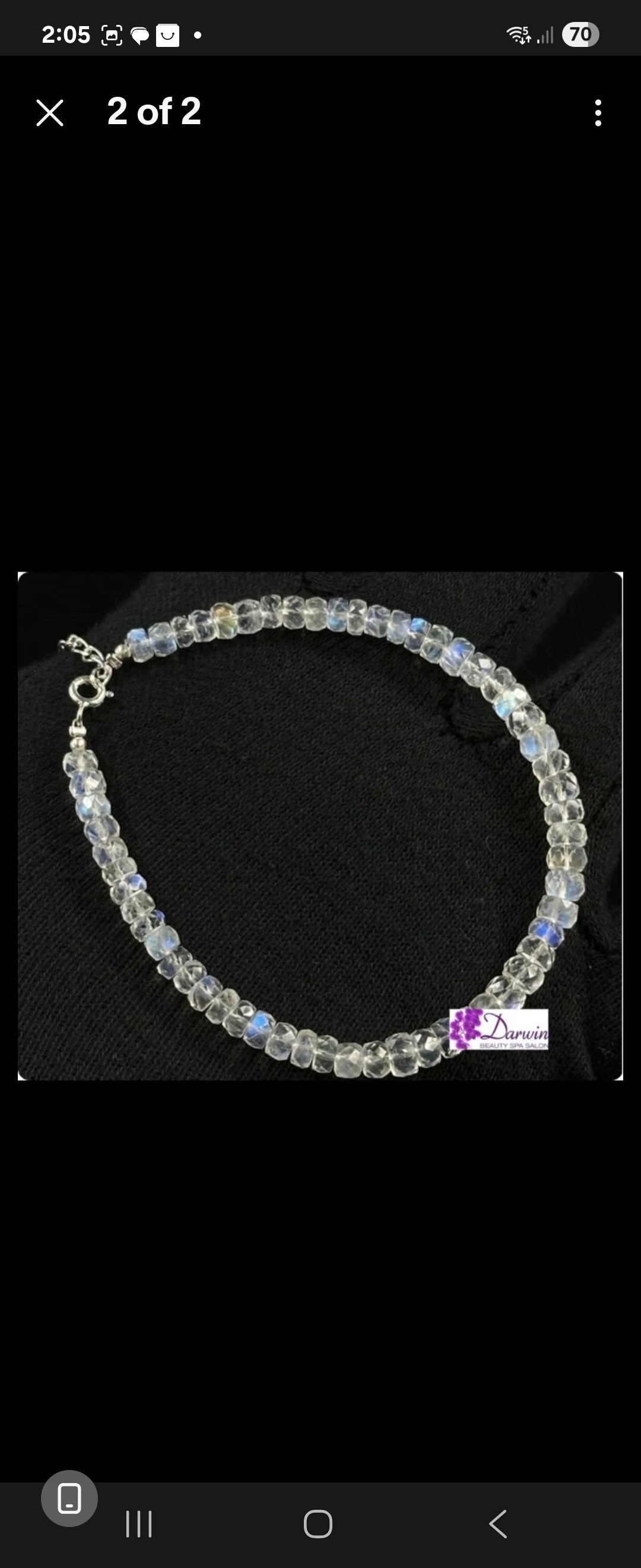 Rainbow Moonstone Beads Bracelet