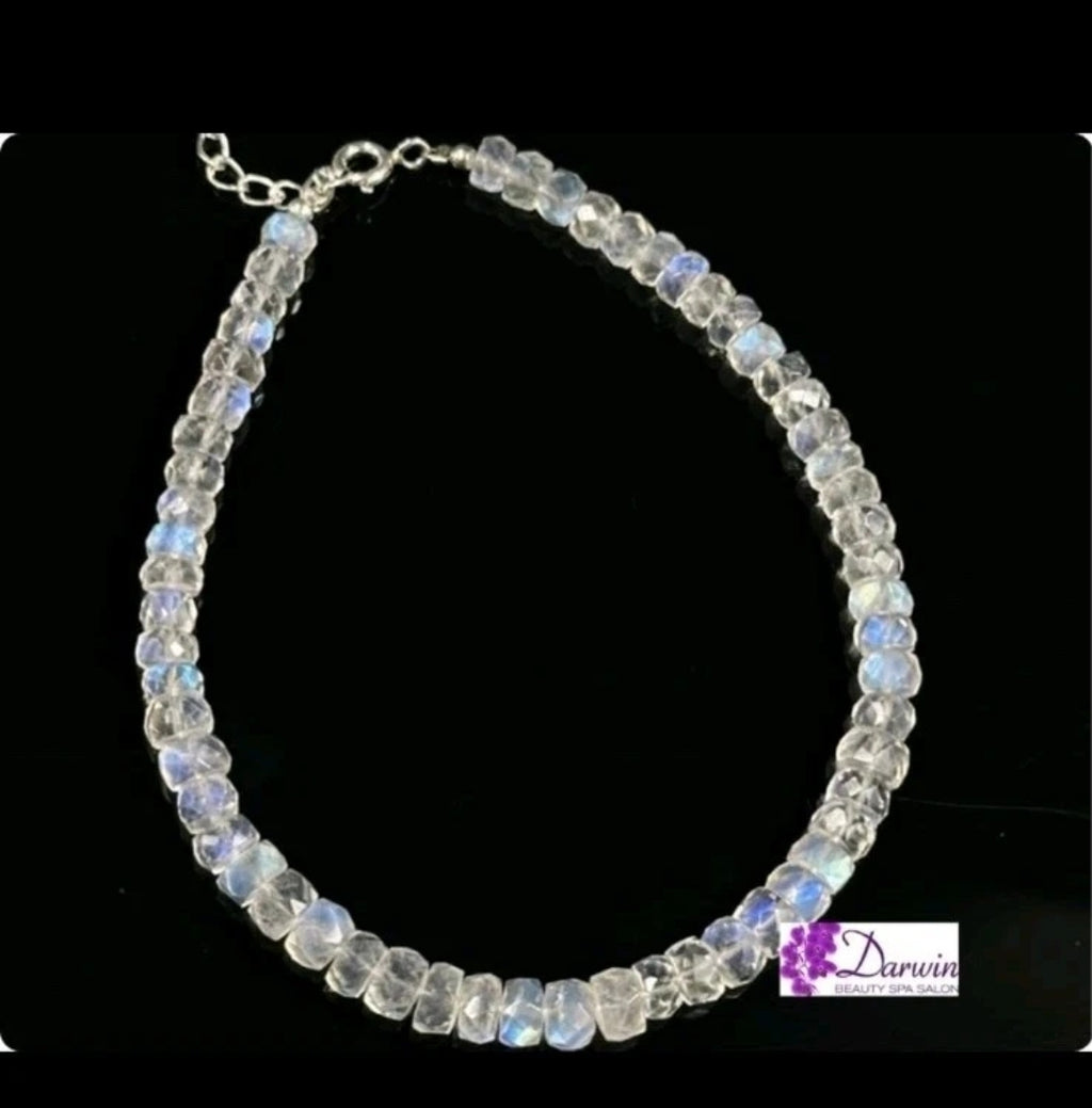 Rainbow Moonstone Beads Bracelet