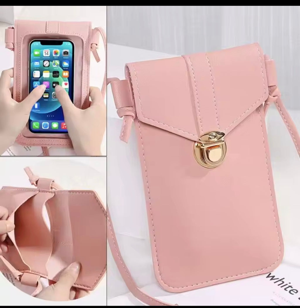 2024 Women’s Touchscreen Phone Shoulder Bag – PU Leather Crossbody Messenger Purse with Card Holder2024 Women’s Touchscreen Phone Shoulder Bag – PU Leather Crossbody Messenger Purse with Card Holder
