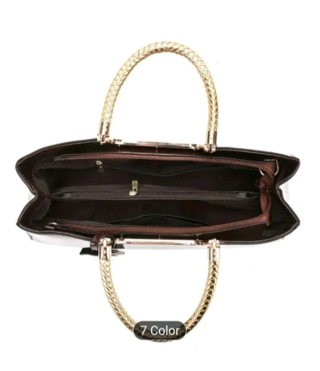 Glossy White Evening Clutch